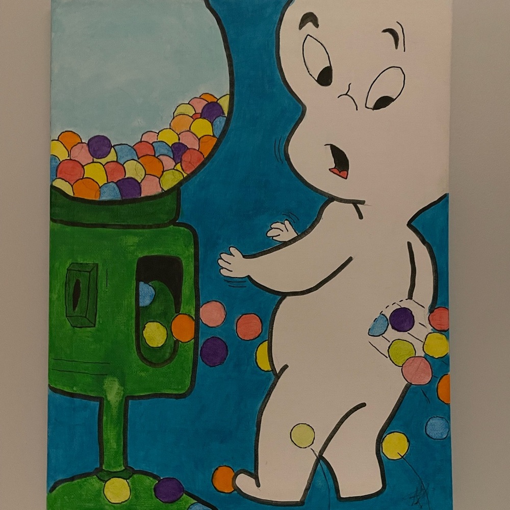 Caspar Gum-ball Machine Painting